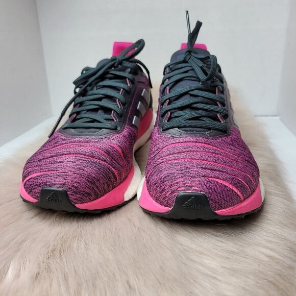 Adidas Solar Glide Boost Running Shoes Pink Black AQ0335 US 10 - Picture 2 of 9